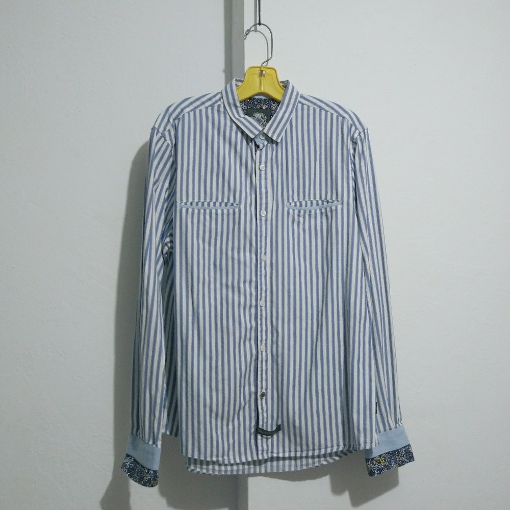 English laundry buttondown men shirt striped flora